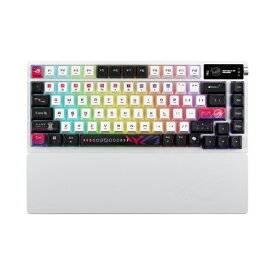 ASUS｜エイスース ゲーミングキーボード＋リストレスト ROG Azoth X(英語配列) ホワイト ROG/AZOTH/X/SNOW2 [有線・ワイヤレス /Bluetooth・USB]