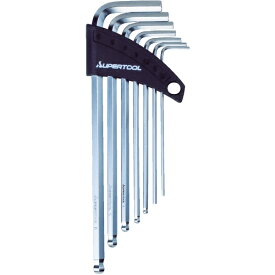 スーパーツール｜SUPER TOOL ロングボールポイント六角棒レンチ（7本組）1.5~6mm　HKLB7S
