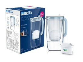 ブリタ｜BRITA ポット型浄水器グラスジャグライトブルー　マクストラプロカートリッジ1個付 ブリタ ライトブルー KBGJCB1M