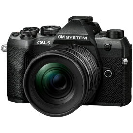 OM SYSTEM｜オーエムシステム OM-5 Mark II 12-45mm F4.0 PRO レンズキット ミラーレス一眼カメラ ブラック [ズームレンズ]