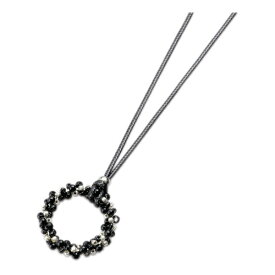 パール｜Pearl グラスホルダーネックレス ブラック MHL-31