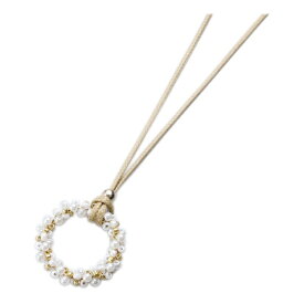 パール｜Pearl グラスホルダーネックレス ホワイト MHL-32