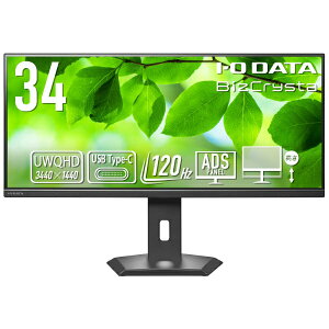 I-O DATAbACEI[Ef[^ USB-Cڑ PCj^[ uBizCrystav(5Nۏ) ubN LCD-CWQ341SDB-F [34^ /UWQHD(3440×1440j /Ch /100Hz]