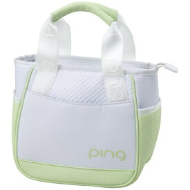 ピン｜PING GB-L2518 カジュアルラウンドトート ホワイト 38620 [W22×H22×D13.5cm /約240g]