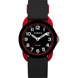 TIMEX｜タイメックス キッズ アナログ [Kids Analog Time Machine] 1年保証 ブラック TW2W91900 [正規品]