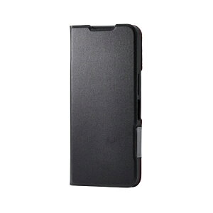 ELECOM�b�G���R�� AQUOS wish5 ( SH-52F ) �P�[�X ���U�[ �J�o�[ �蒠�^ �}�O�l�b�g �t���b�v �Ռ��z�� ���y�� ���^ �X�^���h�@�\�t UltraSlim �u���b�N �u���b�N PM-S251PLFUBK