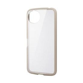 ELECOM｜エレコム AQUOS wish5 ( SH-52F ) ケース ハイブリッド カバー 衝撃吸収 軽量 薄型 カメラレンズ保護設計 ストラップホール付 ストラップホールシート付 TOUGH SLIM LITE カフェオレ PM-S251TSLFCBE