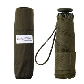 KIZAWA｜キザワ 5段式折りたたみ雨傘 チェック柄 極コンパクト plaid カーキ M50GW-065RUI-khaki [雨傘 /50cm]