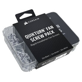 CORSAIR｜コルセア PCファン用ねじセット [3色x32個(96個)] QuikTurn Fan Screw Pack ブラック、ホワイト、シルバー CC-8900823