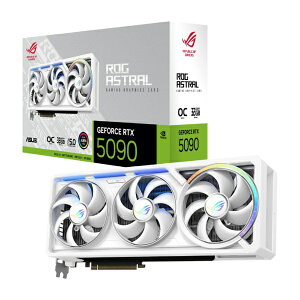 ASUS�b�G�C�X�[�X �O���t�B�b�N�{�[�h ROG Astral GeForce RTX 5090 32GB GDDR7 WHITE OC Edition �z���C�g ROG-ASTRAL-RTX5090-O32G-W [GeForce RTX�V���[�Y /32GB] �y��������z���s�z
