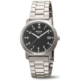 ボッチアチタニューム｜BOCCIA Basic Collection 3630-03 SSベルト QZ 文字盤：ブラック