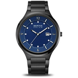 BERING｜ベーリング SLIM SOLAR COLLECTION リンクベルト ブルー 14442-727