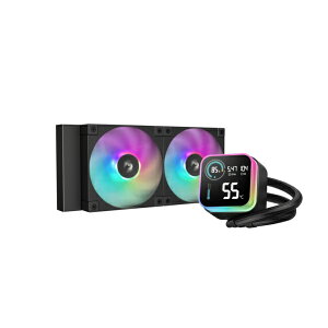 DEEPCOOLbfB[vN[ CPUN[[ 120mmt@x2 [LGA1851/1700/1200/1155/1151/1150EAM5/AM4] LQ240 ubN R-LQ240-BKLSMW-G-1