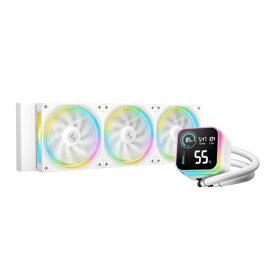 DEEPCOOL｜ディープクール 水冷CPUクーラー 120mmファンx3 [LGA1851/1700/1200/1155/1151/1150・AM5/AM4] LQ360 WH ホワイト R-LQ360-WHDSMC-G-1