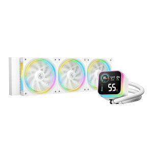 DEEPCOOLbfB[vN[ CPUN[[ 120mmt@x3 [LGA1851/1700/1200/1155/1151/1150EAM5/AM4] LQ360 WH zCg R-LQ360-WHDSMC-G-1