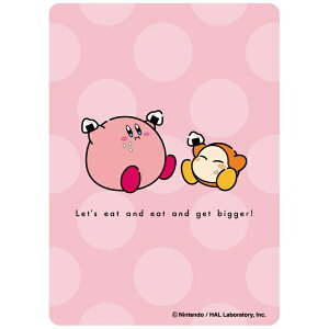 エンスカイ|ensky カービィ play with ワドルディ キャラクタースリーブ いただきまーす!(まんぷく)(EN-1499)