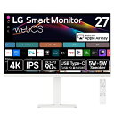 【エントリーで最大2万ポイント当たる｜11/18迄】 LG｜エルジー USB-C対応 PCモニター LG Smart Monitor ホワイト 27U730SA-W [27型 /4K(3840×2160） /ワイド /60Hz]