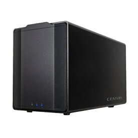 【2025年7月下旬】 センチュリー｜Century Corporation HDD/SSDケース USB-C接続 SOLID BOX 2BAY RAID & USB ステーション ブラック CSB35U20GRH [3.5インチ&2.5インチ対応 /SATA /2台]
