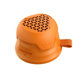 miatone MagRover マグネット アウトドア ポータブル ワイヤレススピーカー MGROVERO オレンジ [防水 /Bluetooth対応 /スマホスタンド /内蔵マイク /ハンズフリー通話 /2台でステレオ対応] MagRover オレンジ MGROVERO [防水 /Bluetooth対応]