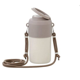 LIV PLUS｜リブプラス ペットボトルホルダー 保冷保温 真空二重構造 300〜650ml ショルダー ベージュ NM-371