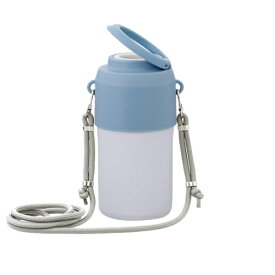 LIV PLUS ペットボトルホルダー 保冷保温 真空二重構造 300〜650ml ショルダー アイスブルー NM-372
