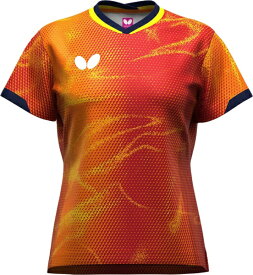 バタフライ｜BUTTERFLY レディース エリスター12・シャツ ダージリンレッド 47149 [女性用 /Oサイズ]