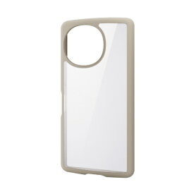 ELECOM｜エレコム AQUOS R10 ( SH-51F ) ケース ハイブリッド カバー 衝撃吸収 軽量 薄型 カメラレンズ保護設計 ストラップホール付 ストラップホールシート付 TOUGH SLIM LITE カフェオレ PM-S252TSLFCBE