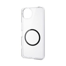ELECOM｜エレコム AQUOS wish5 ( SH-52F ) ケース ハイブリッド カバー 衝撃吸収 カメラ周り保護 磁力吸着アクセサリ対応 ストラップホール付 MAGKEEP ブラック PM-S251MAG02BK