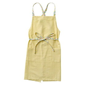 レップ｜REP レップ エプロン 着脱のしやすい前結び&バッククロスタイプ フラワーストリング イエロー REP563717