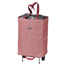 レップ｜REP レップ ハンディトートカート 折りたたみ式・自立型・保冷保温機能 ストライプ レッド REP564707