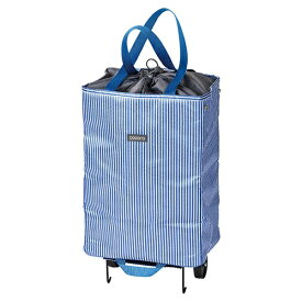 レップ｜REP レップ ハンディトートカート 折りたたみ式・自立型・保冷保温機能 ストライプ ブルー REP564714