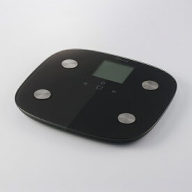 エレコム 体重計 体組成計 【 内臓脂肪レベル / BMI / 体脂肪率 / 骨格筋率 / 骨量 / 基礎代謝 / 体重 など 8項目測定 】 乗るだけ自動認識 ヘルスメーター ECLEAR ブラック CAFS010BK