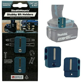 StealthMounts｜ステルスマウント ステルスマウント Stubbyビットホルダーマキタ用（2個入り）ブルー