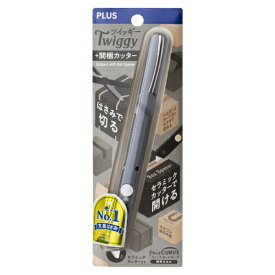 PLUS｜プラス ハサミ フィットカットカーブ ツイッギー+開梱カッター ダークグレー SC-150P