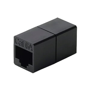 ELECOM�b�G���R�� LAN�P�[�u�� �����R�l�N�^ Cat6A 10Gbps�Ή� RJ45 ���p�R�l�N�^ �M�K�r�b�g�Ή� �R���p�N�g �u���b�N �u���b�N LD-RJ45U6ABK [�J�e�S���[6A]