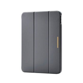 ELECOM｜エレコム 11インチ iPad（A16）、10.9インチ iPad（第10世代）用 フラップケース 薄型軽量 CHIC STYLE スリープ対応 チャコールグレー TB-A25RWVJM3GY
