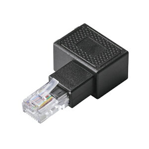 ELECOM�b�G���R�� LAN�P�[�u�� �����R�l�N�^ L���E���� �ϊ��A�_�v�^ Cat5e RJ45 ���p�R�l�N�^ �M�K�r�b�g�Ή� �u���b�N �u���b�N LD-RJ45U5ELRBK [�J�e�S���[5e]
