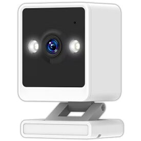 樫村｜KASHIMURA スマートカメラ 400万画素 AI 搭載 人体識別 高精細カメラ 高輝度 LED ＆ 暗視モード SDカード 対応 クラウド録画サービス アプリと連携 磁石でも取り付け可 KJ-209