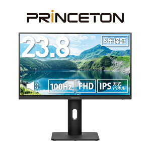 PRINCETONbvXg USB-Cڑ PCj^[ ubN PTF-H241WS-BK [23.8^ /tHD(1920×1080) /Ch /100Hz]