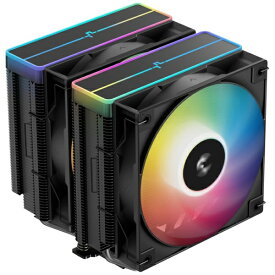 DEEPCOOL｜ディープクール CPUクーラー 120mmファンx2 [LGA1851/1700/1200/1155/1151/1150・AM5/AM4] AG620 BK ARGB V2 ブラック R-AG620-BKAMMN-GJD