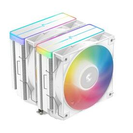 DEEPCOOL｜ディープクール CPUクーラー 120mmファンx2 [LGA1851/1700/1200/1155/1151/1150・AM5/AM4] AG620 WH ARGB V2 ホワイト R-AG620-WHAMMN-GJD