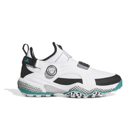 アディダス｜adidas ゴルフシューズ コードカオス 25 ミッド ボア ホワイト×コアブラック×ピュアティール NQX22 [28.0cm /幅:2E]【返品交換不可】