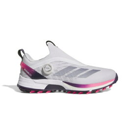 アディダス｜adidas ゴルフシューズ アディゼロ ゼッドジー 25 ボア ダッシュグレー×プリラブドインク×ルシッドピンク NLK60 [25.0cm /幅:2E]【返品交換不可】