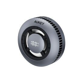 AUKEY｜オーキー ワイヤレス充電器 冷却ファン 熱電冷却 MagSafe 15W Qi2 iPhone ゲーミング グレー LC-G10-GY [USB Power Delivery対応 /1ポート /15W]