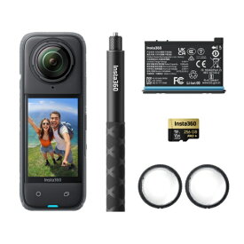 INSTA360｜インスタ360 360°カメラ Insta360 X4 アドベンチャーキット ブラック CINSABMA-X407 [4K対応 /防水]