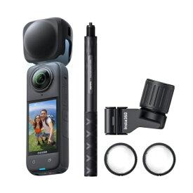 INSTA360｜インスタ360 360°カメラ Insta360 X4 スキーキット ブラック CINSABMA-X462 [4K対応 /防水]