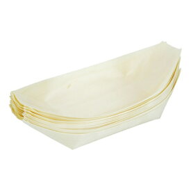 和平フレイズ｜Wahei Freiz 元祖やきやき　木製たこ焼盛り皿（10枚入） ナチュラル YR-025