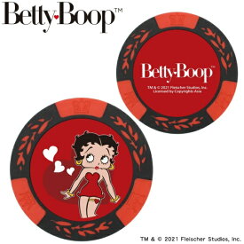 ホクシン交易｜Hokushin Trading ゴルフマーカー ベティーブープ Betty Boop チップマーカー レッド MK0318