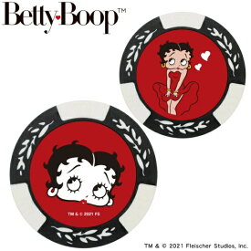 ホクシン交易｜Hokushin Trading ゴルフマーカー ベティーブープ Betty Boop チップマーカー ホワイト MK0319