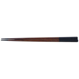 越前漆器 箸　五角木地呂　黒　23．5